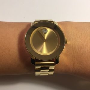 Women’s Movado Gold Watch w/ Crystals